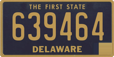 DE license plate 639464