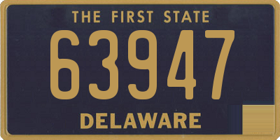 DE license plate 63947