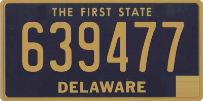 DE license plate 639477