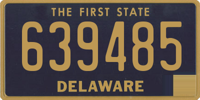 DE license plate 639485