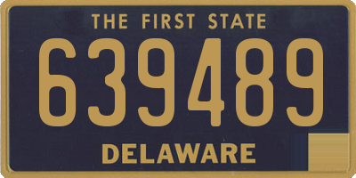DE license plate 639489