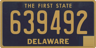 DE license plate 639492