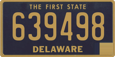 DE license plate 639498