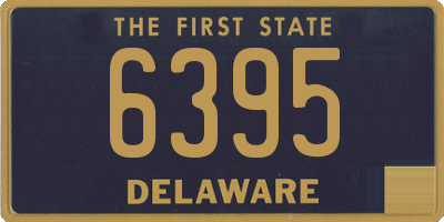 DE license plate 6395
