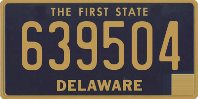 DE license plate 639504