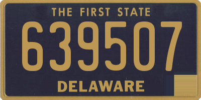 DE license plate 639507