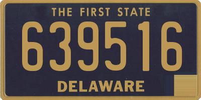 DE license plate 639516