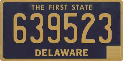 DE license plate 639523