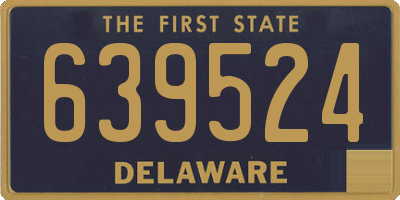 DE license plate 639524