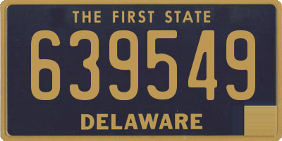 DE license plate 639549