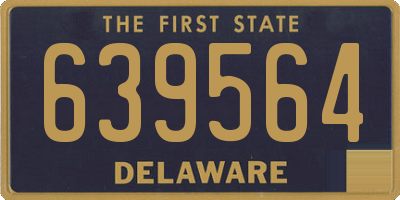 DE license plate 639564