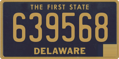 DE license plate 639568