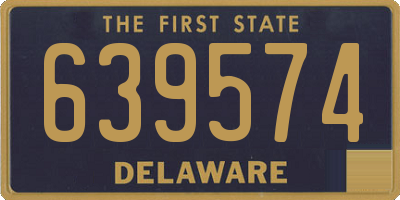 DE license plate 639574