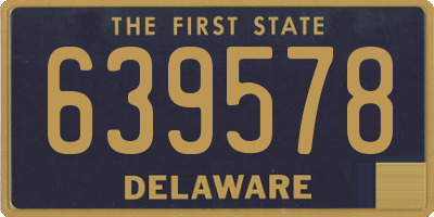 DE license plate 639578