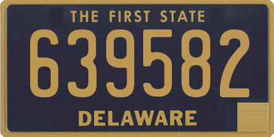 DE license plate 639582