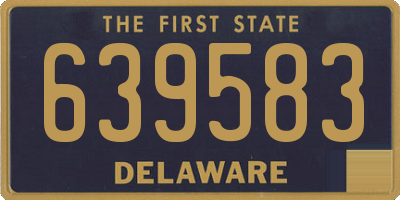 DE license plate 639583