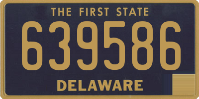 DE license plate 639586