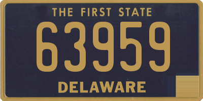DE license plate 63959