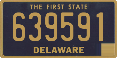 DE license plate 639591