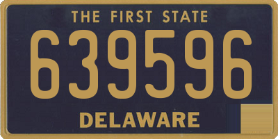 DE license plate 639596