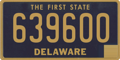 DE license plate 639600