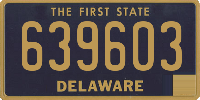 DE license plate 639603
