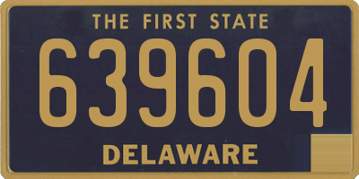 DE license plate 639604