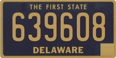 DE license plate 639608