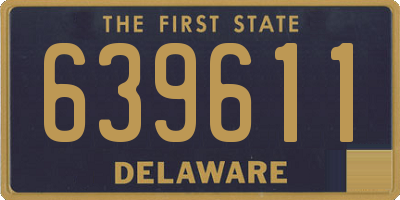 DE license plate 639611