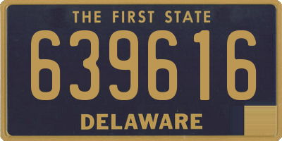 DE license plate 639616