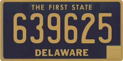 DE license plate 639625