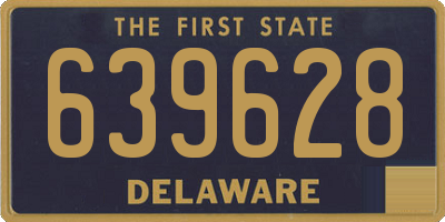DE license plate 639628