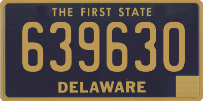 DE license plate 639630
