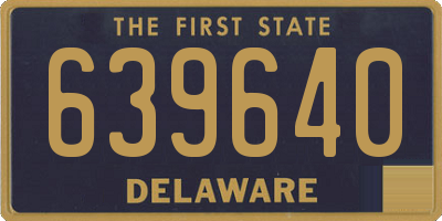 DE license plate 639640