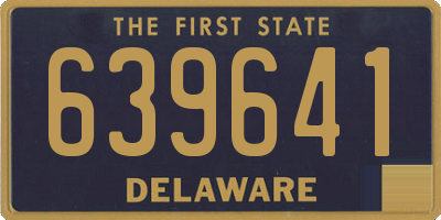 DE license plate 639641