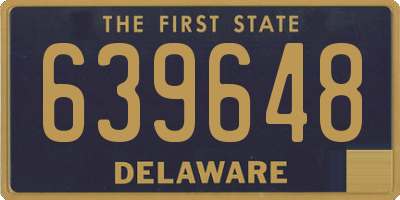 DE license plate 639648