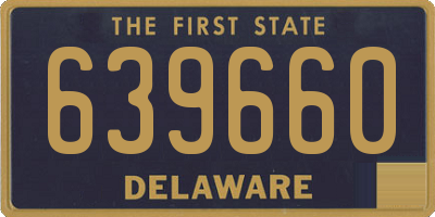 DE license plate 639660