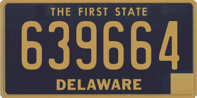 DE license plate 639664