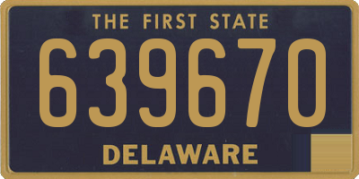 DE license plate 639670
