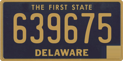 DE license plate 639675