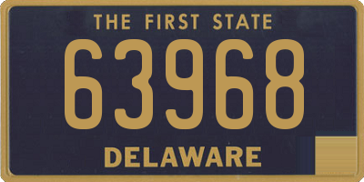 DE license plate 63968