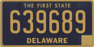 DE license plate 639689