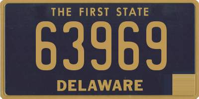 DE license plate 63969