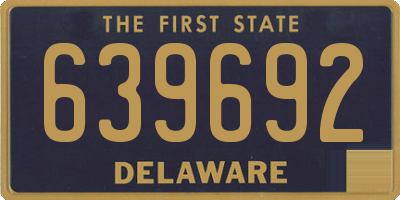 DE license plate 639692