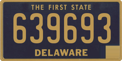 DE license plate 639693
