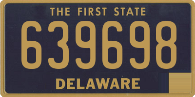 DE license plate 639698
