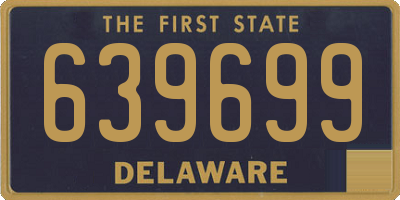 DE license plate 639699