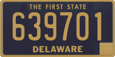 DE license plate 639701