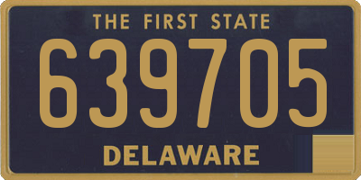 DE license plate 639705