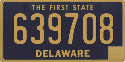 DE license plate 639708